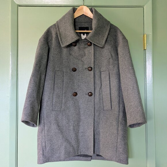 ✨ Isabel Marant Grey Wool Cashmere Poetcore Coat 0 Designer Luxury Outerwear